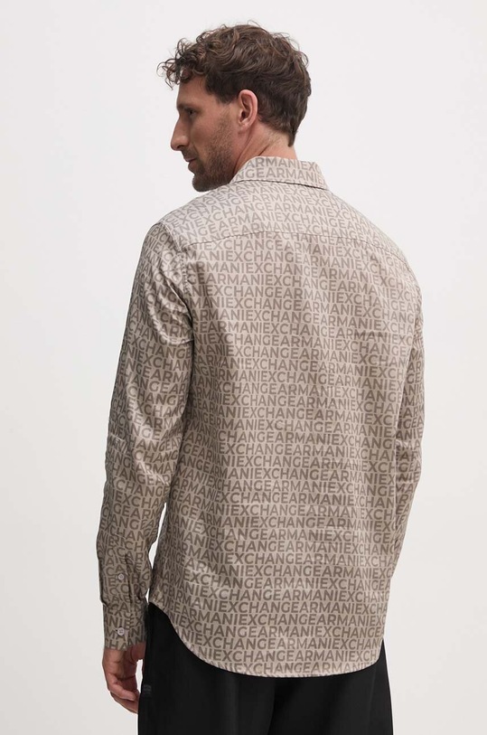 Oblečenie Bavlnená košeľa Armani Exchange 6DZC45.ZNZRZ béžová
