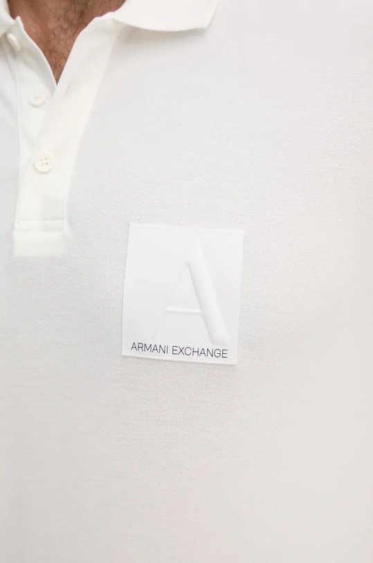 Polo majica Armani Exchange 6DZFJA.ZJXHZ bijela
