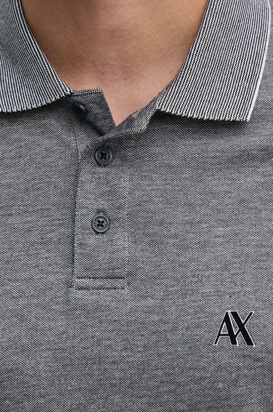 Бавовняне поло Armani Exchange 6DZFJP.ZJM5Z сірий