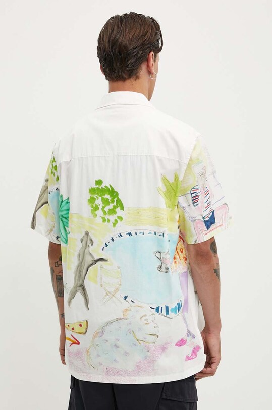 Desigual camasa din bumbac ALPHONSE alb 24WMCW05