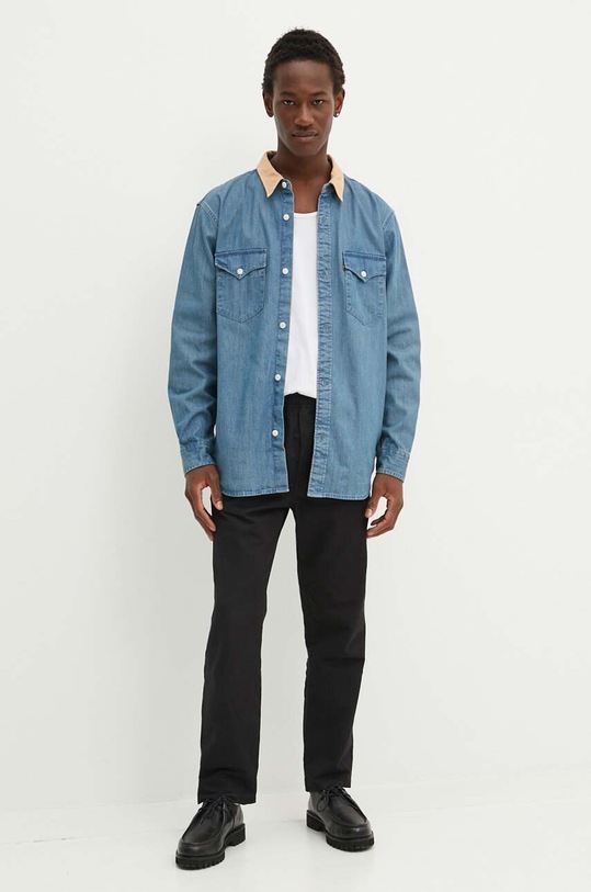 Oblečenie Rifľová košeľa Levi's A1919 modrá