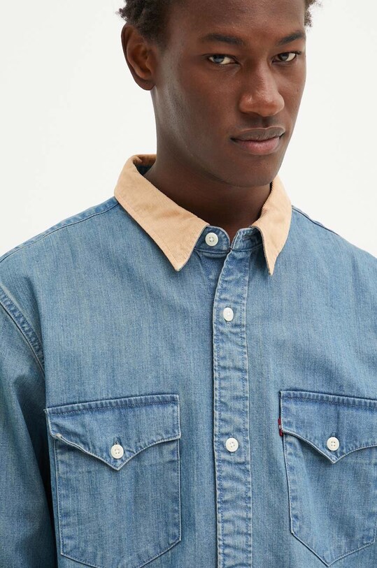 Levi's koszula jeansowa A1919 brązowy