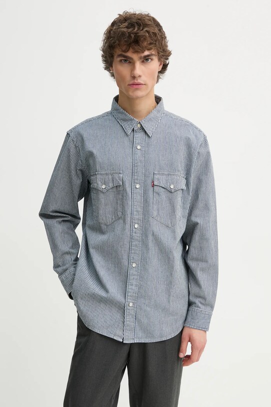 Levi's camasa jeans lung albastru A1919