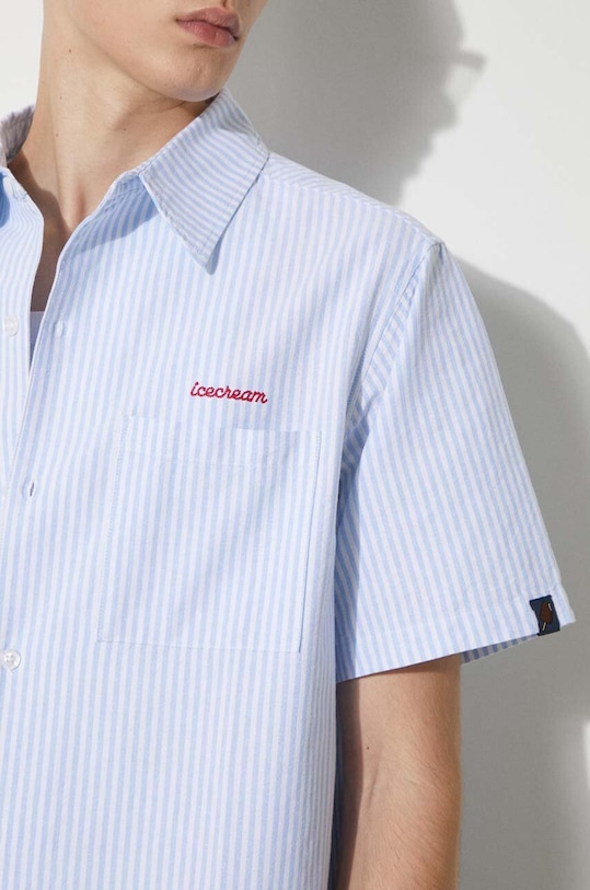 ICECREAM camasa din bumbac Diner Striped Shirt IC24220