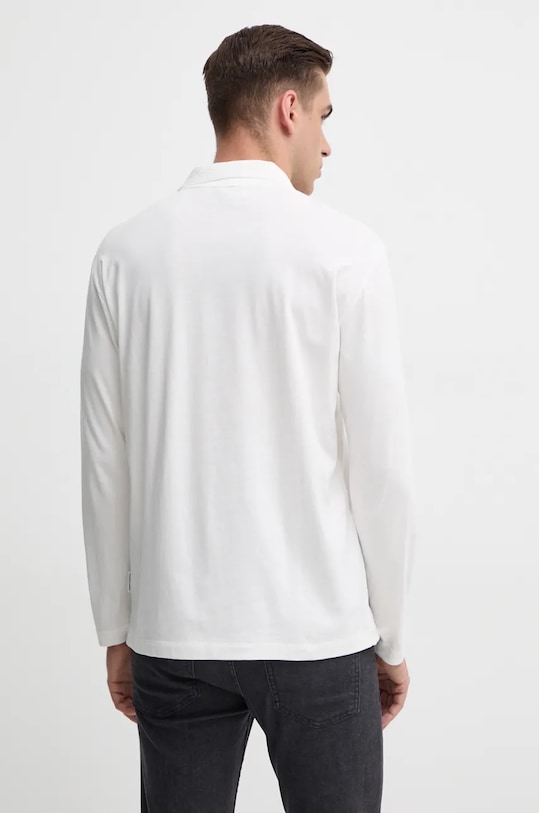 Oblečení Bavlněné tričko s dlouhým rukávem Armani Exchange XM000059.AF10362 bílá