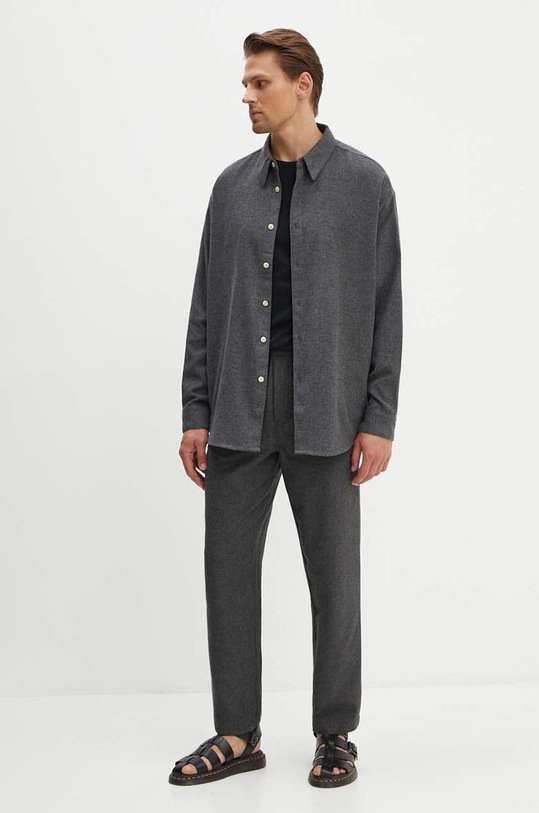 Abbigliamento American Vintage camicia MDAK06AH24 grigio