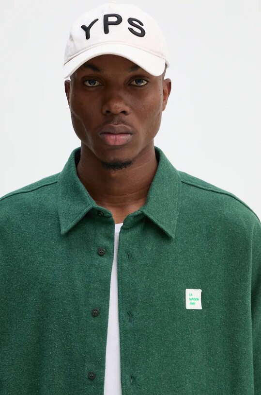 American Vintage camasa verde MVYL06AH24