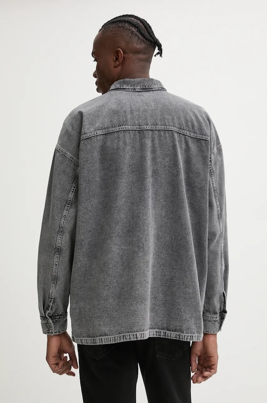 Bavlnená košeľa American Vintage MJAZ06AH24 sivá AW24