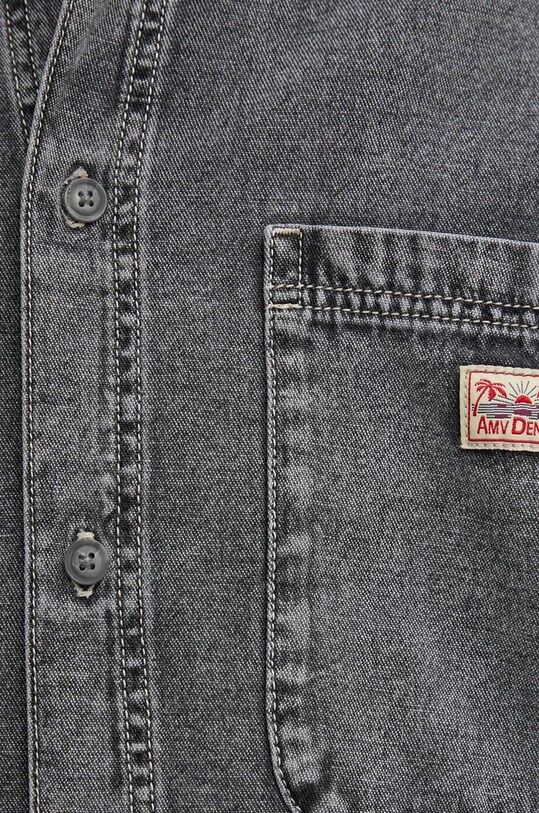 Bavlnená košeľa American Vintage sivá MJAZ06AH24