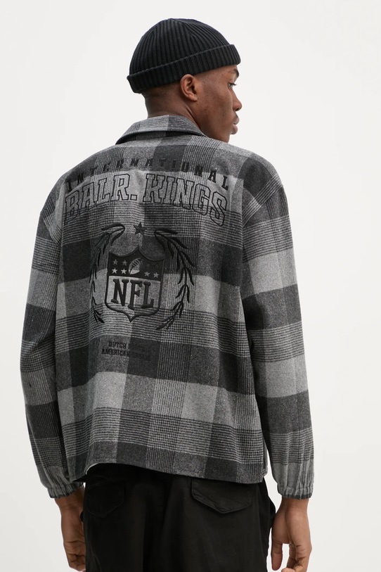 Îmbrăcăminte BALR. camasa NFL x BALR. B1131.1036 gri