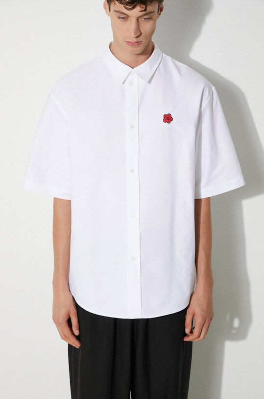 Bavlnená košeľa Kenzo Boke Flower Crest Shortsleeve Shirt FE65CH1239LO.01