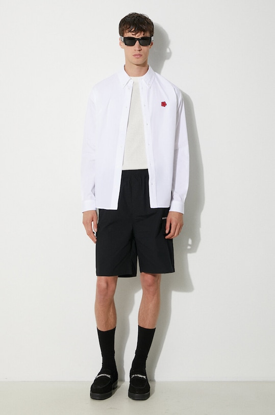 Bavlněná košile Kenzo Boke Flower Crest Shirt FE65CH4109LI.01 bílá AW24