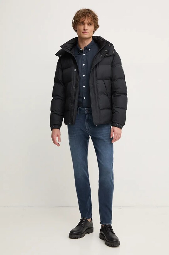 Oblečenie Bavlnená košeľa Pepe Jeans MANLEY PM308728 tmavomodrá