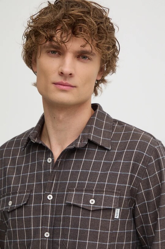 Pepe Jeans camasa MESSON PM308731 maro
