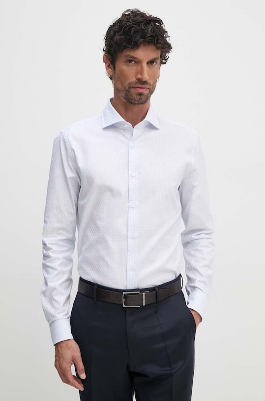 Joop! koszula bawełniana wzorzyste biały 30043591