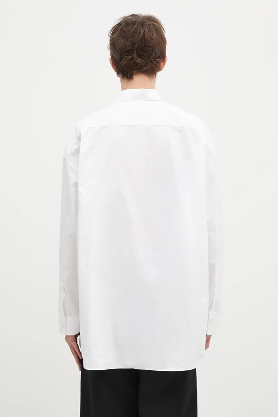 Oblečení Bavlněná košile Wood Wood Rofus Oversized Print Shirt 12435315.1226 bílá