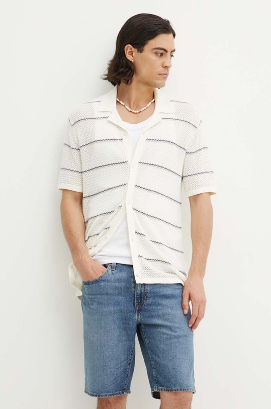 Košeľa Hollister Co. béžová KI320.4026.104