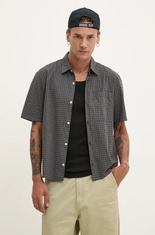 Hollister Co. camasa scurt gri KI325.4069.908
