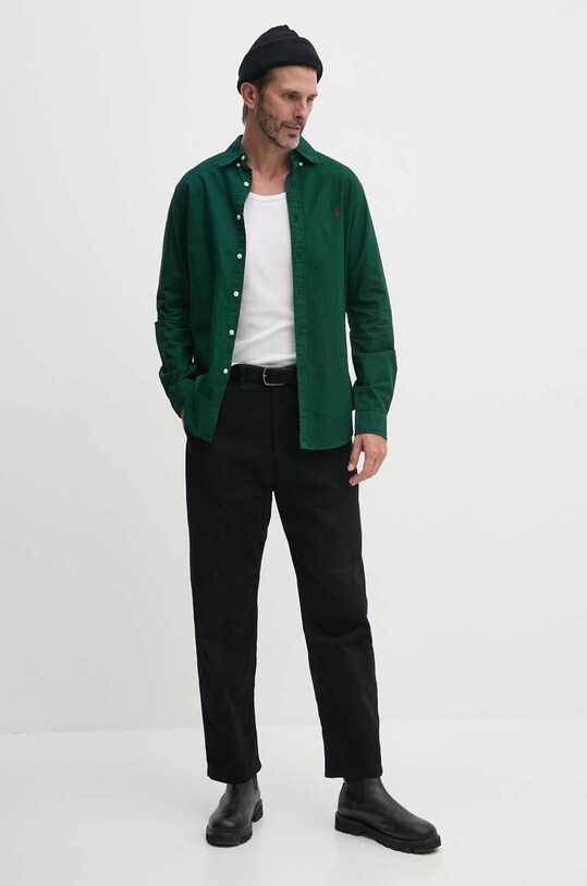Одяг Бавовняна сорочка Polo Ralph Lauren 710805564 зелений