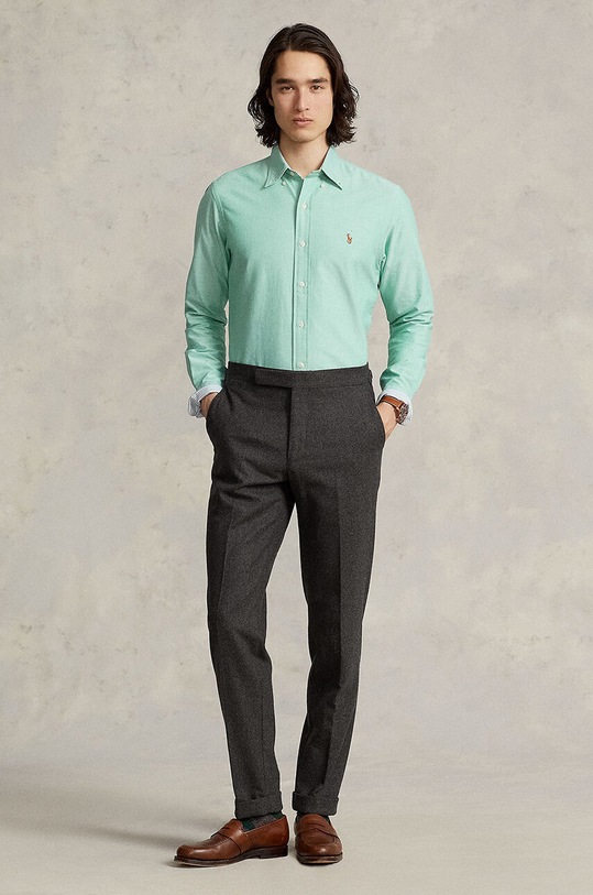 Oblečenie Bavlnená košeľa Polo Ralph Lauren 710852742 zelená