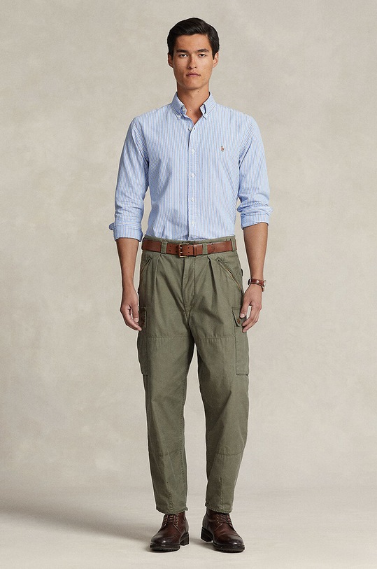 Oblečenie Bavlnená košeľa Polo Ralph Lauren 710928918 modrá