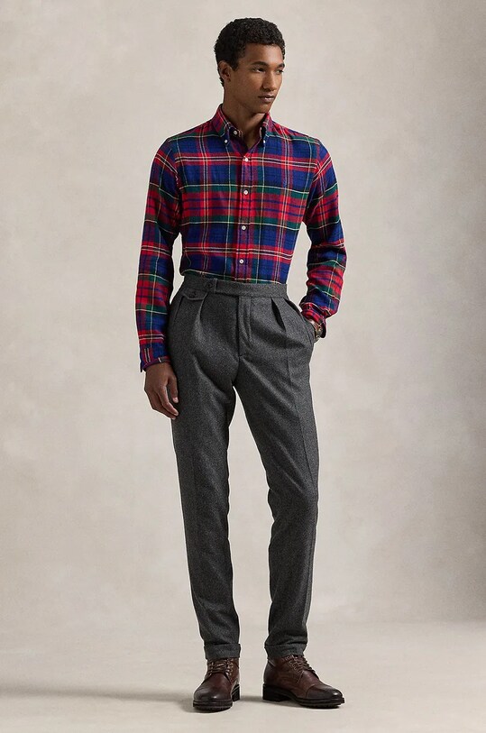 Oblečení Bavlněná košile Polo Ralph Lauren 710952119 modrá