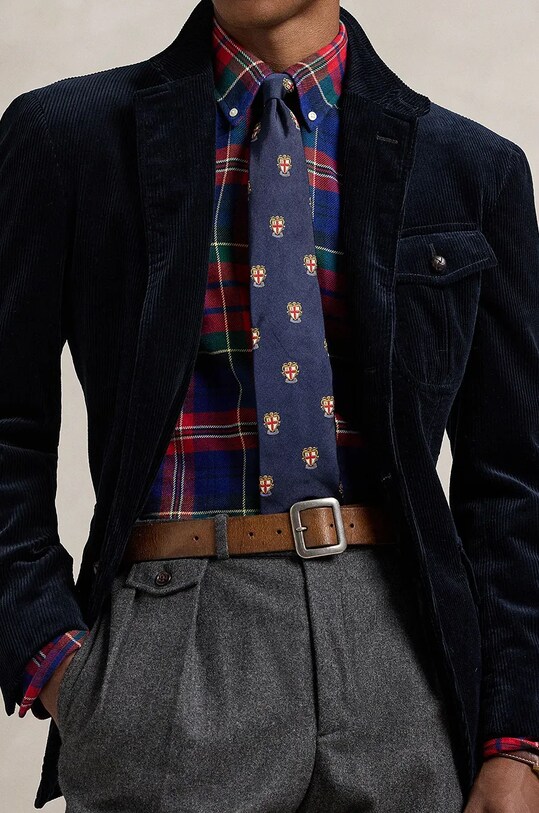 Bavlněná košile Polo Ralph Lauren 710952119 modrá