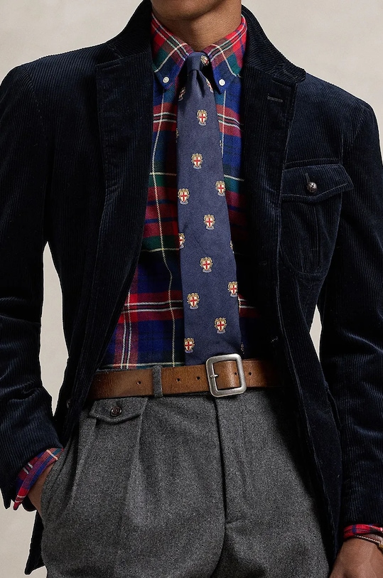 Bavlněná košile Polo Ralph Lauren 710952119 modrá