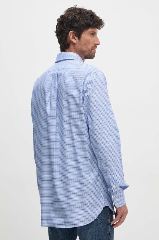 Одежда Хлопковая рубашка Polo Ralph Lauren 712954617 голубой