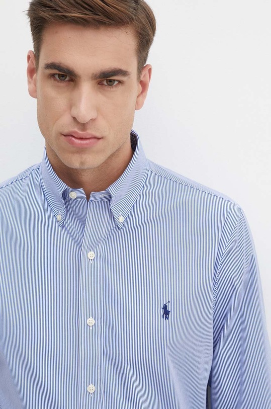 Πουκάμισο Polo Ralph Lauren μακρύ μπλε 710928255
