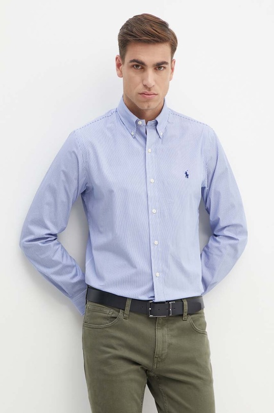 Πουκάμισο Polo Ralph Lauren 710928255 μπλε