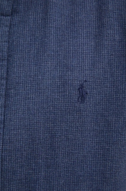 Bavlněná košile Polo Ralph Lauren 710953352 modrá AW24