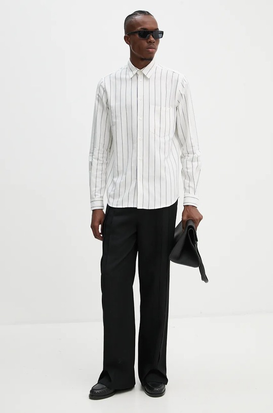 Îmbrăcăminte Samsoe Samsoe camasa din bumbac SALIAM M24300051 alb