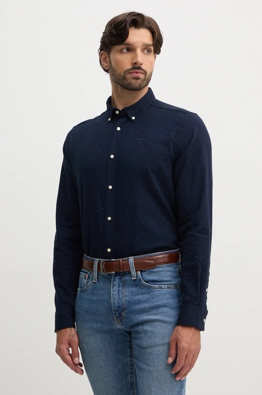 Košeľa Barbour slim tmavomodrá MSH5518
