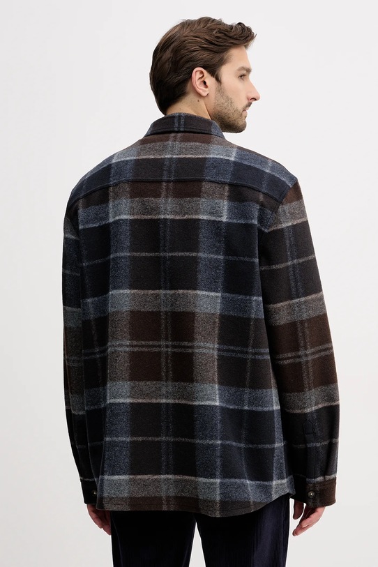 Odzież Barbour kurtka koszulowa MOS0400 brązowy