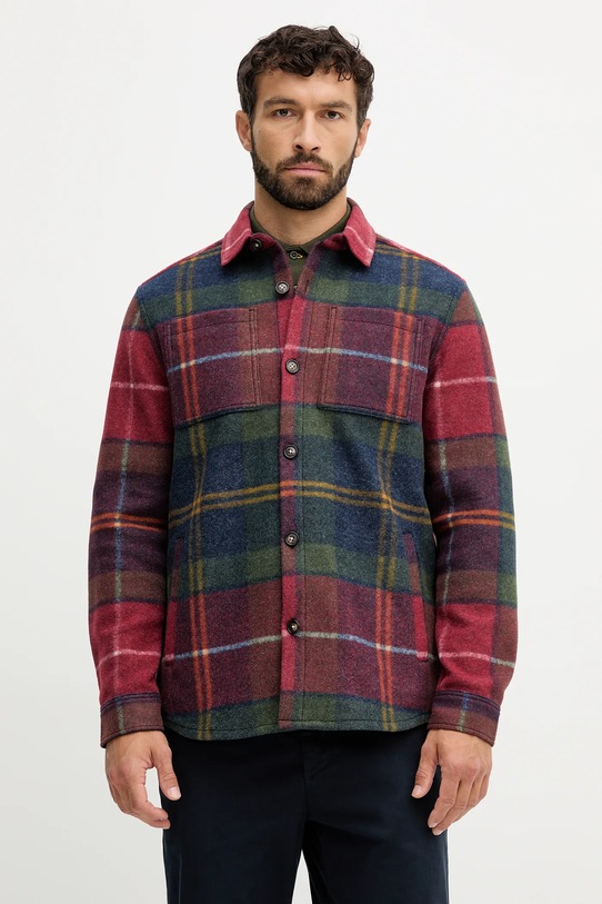 Barbour shirt jacket red MOS0400