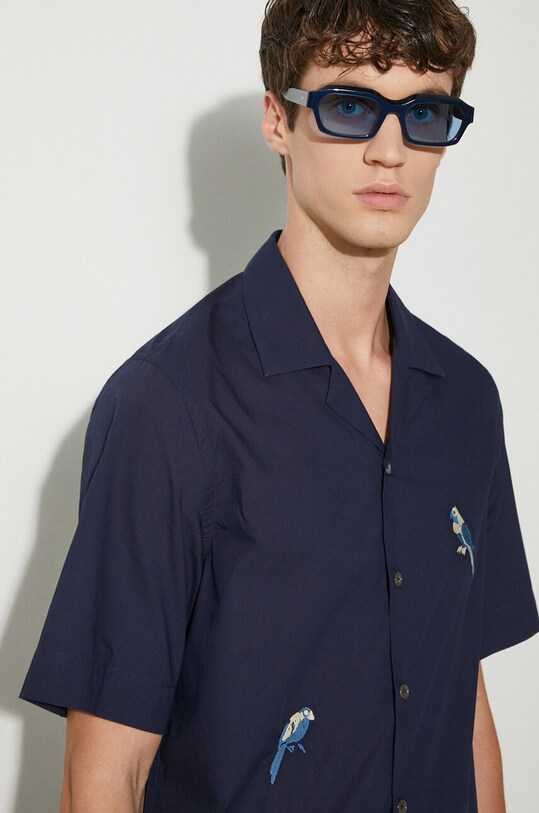 Paul Smith koszula bawełniana M1R.905UE.N01592 granatowy