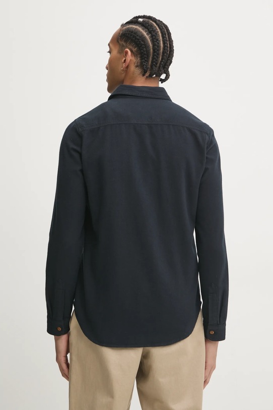 Oblečenie Bavlnená košeľa Superdry M4010723A.12A tmavomodrá