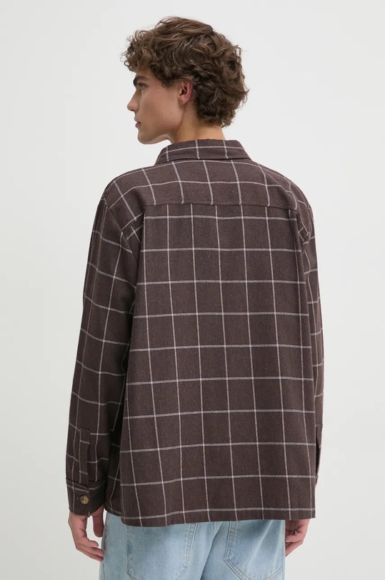 Bavlněná košile Kaotiko hnědá AP004.01.1900