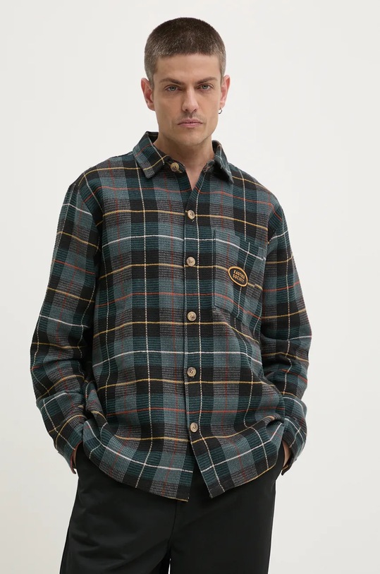 Памучна риза Kaotiko каре черен AP001.01.1900