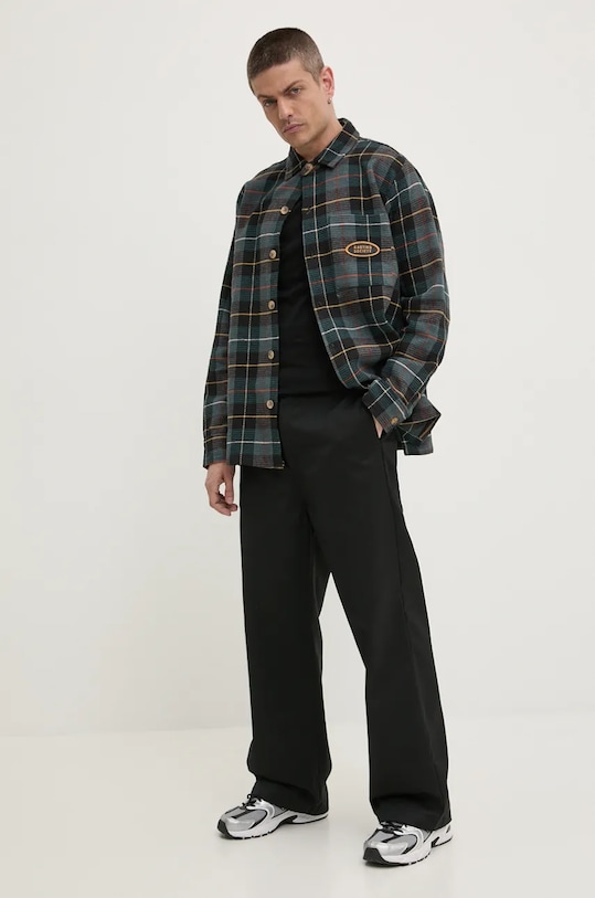 Дрехи Памучна риза Kaotiko AP001.01.1900 черен