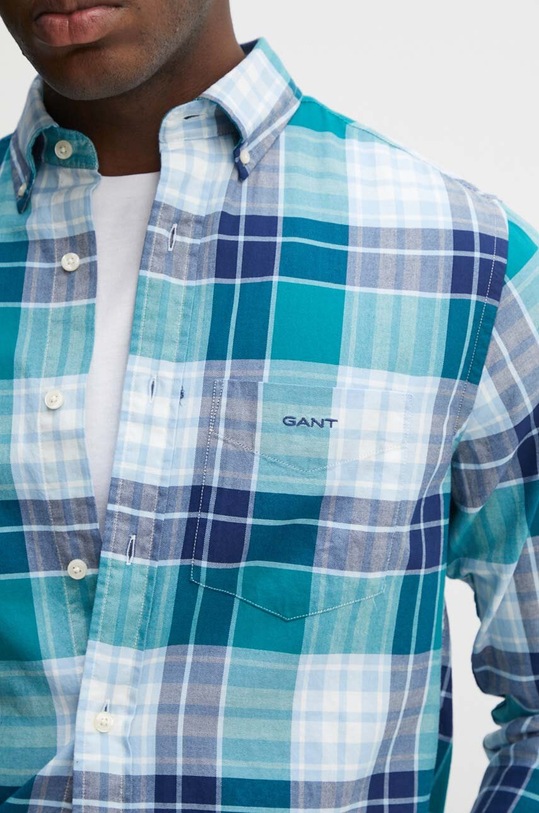Gant camasa din bumbac 3240148 albastru
