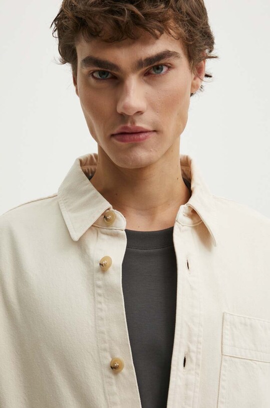 A.P.C. camasa jeans surchemise basile cavalier COGZV.H02939 bej
