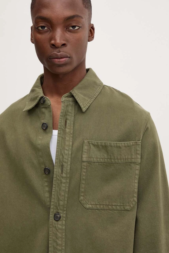 A.P.C. camasa jeans surchemise basile cavalier COGZV.H02939 verde