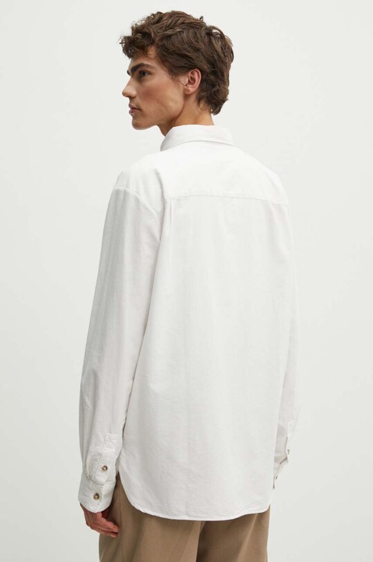 A.P.C. camasa din bumbac Chemise Mateo Logo alb COHAH.H12599