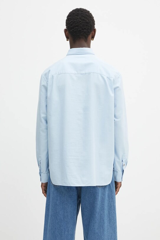 Одяг Бавовняна сорочка A.P.C. Chemise Mateo Logo COHAH.H12599 блакитний