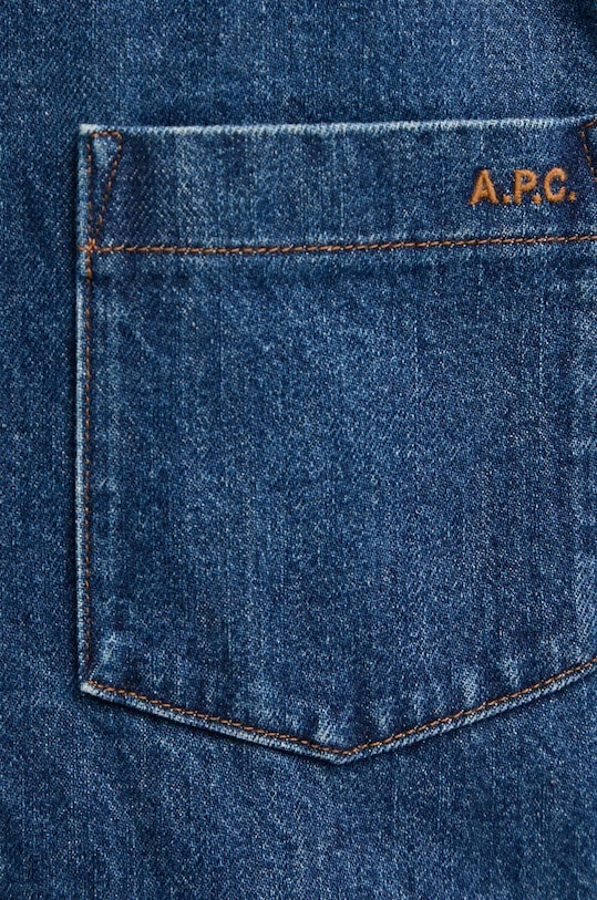 A.P.C. camasa jeans surchemise vittorio brodee COHTD.H02837 bleumarin