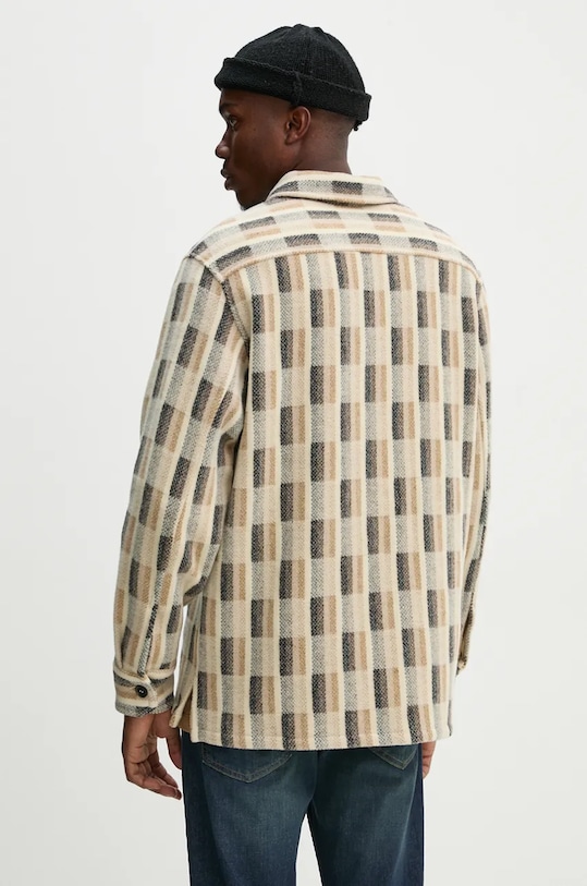 Одежда Шерстяная рубашка A.P.C. surchemise stanley WVBDG.H02989 бежевый