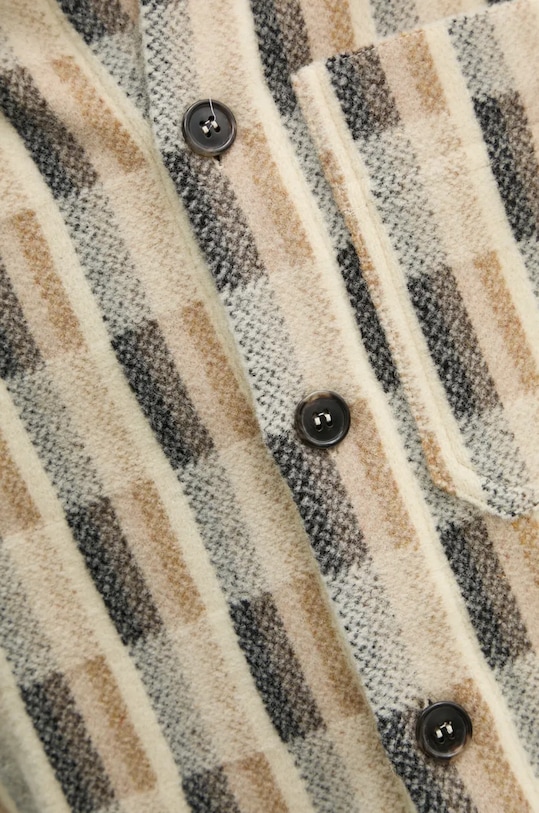 Шерстяная рубашка A.P.C. surchemise stanley WVBDG.H02989 бежевый