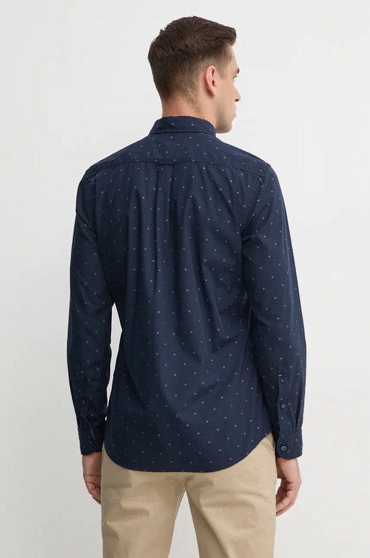 Одежда Хлопковая рубашка Boss Orange 50524706 тёмно-синий